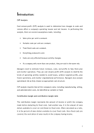 This analysis uses environmental data and forms an evaluation on the position of a company. 78246536 Cvp Analysis Of Street Side Business In Bangladesh