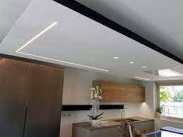 Controsoffitto Profilo Nero Illuminazione Led Cappa Scomparsa Open Space Igea Ma Illuminazione Controsoffitto Illuminazione Soffitto Illuminazione Appartamento