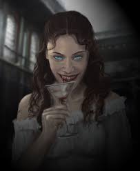 Vampiresa Saboreando Una Copa Vampire Art Female Vampire Vampire Girls