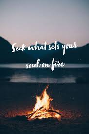 Seek What Sets Your Soul On Fire Fire Quotes Soul On Fire Cool Words