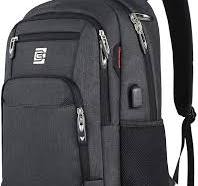 Mochila para computadora portátil, delgada, duradera e impermeable, con  antirrobo y puerto USB, para negocios y viajes, hombres y mujeres, para ...