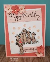 The Gang S All Meer Group Birthday Card In 2020 Stampin Up Birthday Cards Birthday Cards Diy Kids Birthday Cards