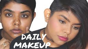 everyday makeup for dusky dark indian