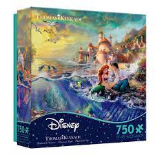 (details) thomas kinkade disney collection is a group of paintings inspired by great walt disney moments, this 750 piece puzzle features the film, the princess and the frog. Ceaco Thomas Kinkade The Disney Dreams Collection The Little Mermaid 750 Pc Jigsaw Puzzle Buy Online At Best Price In Uae Amazon Ae