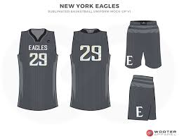 Basketball Jersey Design Black And Red New York Eagles Grey White And Black Basketball Uniforms Jersey And Shorts Basketball Uniforms Basketball Uniforms Design Basketball Jersey