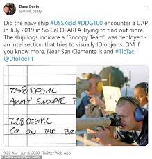 Swarms Of Flashing Tic Tac Shaped Ufos Chased Four Us Navy Destroyers Daily Mail Online