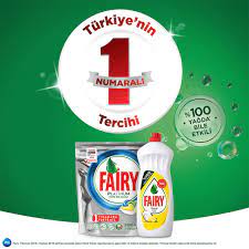 Fairy Platinum 65 Yikama Bulasik Makinesi Deterjani Kapsulu Limon Kokulu