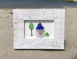 Home Sweet Home New Home Sea Glass Beach Glass Art Etsy Sea Glass Artwork Beach Glass Art Glass Art