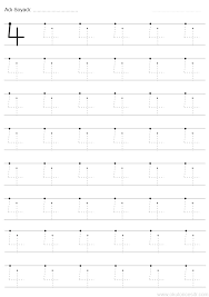 4 Rakami Calisma Sayfasi Okuloncesitr Preschool Yazma Okul Oncesi Calisma Cizelgeleri Okul Oncesi