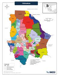 Mapa Del Estado De Chihuahua Con Municipios Mapas Para Descargar E Imprimir Imagenes Totales