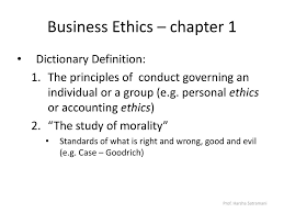 Business Ethics Chapter 1 Ppt Download