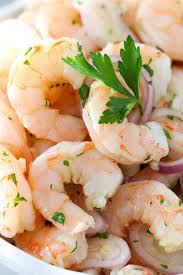 I found this recipe on the eating well website amongst the diabetic friendly recipes. Marinated Shrimp Appetizer Olga S Flavor Factory