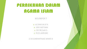 Konsep hukum perkawinan di indonesia dan yordania telah mengalami reformasi hukum dengan tidak hanya mengacu kepada satu mahzab. Ppt Ppt Pernikahan Dalam Islam Desi Septiani Academia Edu