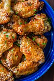 Air Fryer Chicken Wings With Crisp Salty Skin Perfectly Seasoned With Garlic And Lemon Pep Air Fryer Chicken Air Fryer Chicken Wings Air Fryer Recipes Chicken