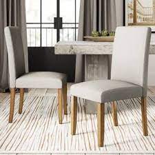 Alcott Hill Satchell Parsons Upholstered Dining Chair Reviews Wayfair Traditional Dining Chairs Dining Chairs Solid Wood Dining Chairs