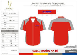 Desain ini minimalis dan elegan untuk baju kantor maupun organisasi. Seragam Pt Najah Tour Travel Moko Konveksi Warna Desain Kemeja