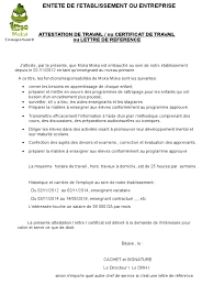 Téléchargez gratuitement ce modèle de lettre. Exemple Attestation De Travail Moka