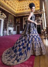 Blue And Gold Pakistan Wedding Dress Latest Bridal Dresses Pakistani Wedding Dresses Bridal Dresses 2017