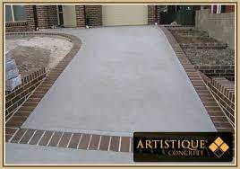 9 to 10″ of class 5 base & compact. Concrete Driveways Driveway Construction Artistique Concrete Products