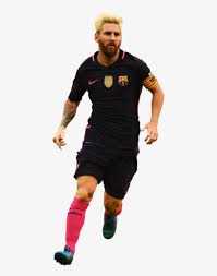 The color combinations of the home kits are red and blue. Lionel Messi Football Render Fc Barcelona Png Image Transparent Png Free Download On Seekpng