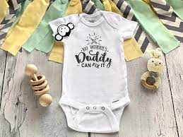Daddy Onesie Daddy Can Fix It Onesie I Love Daddy Onesie Etsy