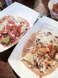 Grilled tofu, roasted cauliflower, avocado, marinated. Pacific Beach Fish Shop Around My Family Table