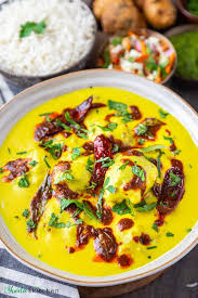 Punjabi Kadhi Pakora Shweta In The Kitchen Recipe In 2020 Spiced Salad Pakora Recipes Indian Food Recipes