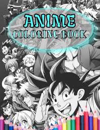 Want to discover art related to coloring? Anime Coloring Book Mixed Anime Characters 50 Coloring Pages In High Quality Black And White And Size 8 5 X 11 Inches By Happy Library