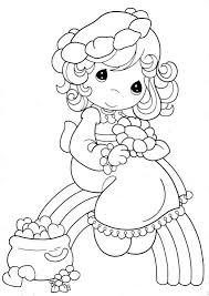 St Patty S Day Replace Hearts With Coins And Flower With Shamrock Precious Moments Coloring Pages Coloring Pages Coloring Books