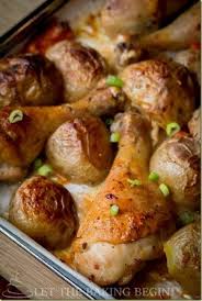 Thawed chicken drumsticks should bake at an oven setting of 400 degrees fahrenheit for 35 to 40 minutes, and frozen drumsticks should bake at 375 degrees fahrenheit for 55 to 60 minutes. One Pan Meal Baked Chicken And Potatoes Let The Baking Begin