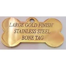 Learn what information is required by law and what's recommended to deter thieves and be quickly reunited with your pet. Large Gold Finish Stainless Steel Heavy Duty Dog Tag Shopee Philippines