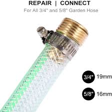 Plastic male thread garden hose repair. Amazon Com Plg Garden Hose Repair Kit Connector Adapter Heavy Duty Male Female Hose Mender For All 3 4 5 8 Garden Hose Patio Lawn Garden