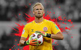 Download Wallpapers Kasper Schmeichel 4k Denmark National Football Team Art Splashes Of Paint Grunge Art Danish Football Player Goalkeeper Creative Art National Football Teams Sports Wallpapers National Football