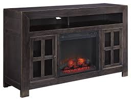 The vivid flame electric firebox plugs into any fireplace includes wooden mantel, firebox, screen, and remote control. Ashley Furniture Signature Design Gavelston Hand Finished Tv Stand With Fireplace Insert Bla Large Tv Stands Fireplace Tv Stand Electric Fireplace Tv Stand