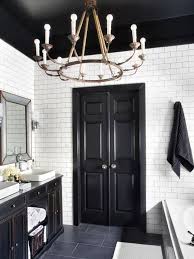 Here S Why You Should Paint Your Ceiling Black Timeless Bathroom Black And White Master Bathroom Master Bathroom Makeover