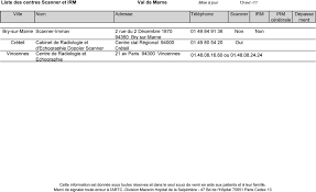 Le centre francophone de formation en echographie. Liste Des Centres Effectuant Des Scanners Et Des Irm Cerebrales En Region Parisienne Pdf Telechargement Gratuit