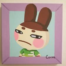 Custom Villager Painting Ac Inspired Villager Paintings Etsy In 2021 Animal Crossing Animal Crossing Characters Painting