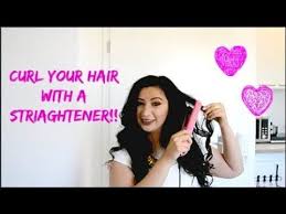 كيف اعمل شعري كيرلي باستخدام مكواة فرد الشعر بابيليس في البيت بطريقه س How To Curl Your Hair Your Hair Hair