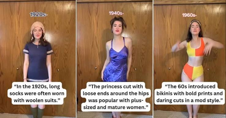 Fashionista showcases how the swimsuit style has evolved over the past 100 years and it's amusing - Scoop Upworthy