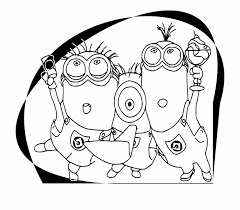 Who doesn't know minions, capsules and yellow creatures? Minions Coloring Pages Happy Birthday Colouring Card Transparent Png Download 3206688 Vippng