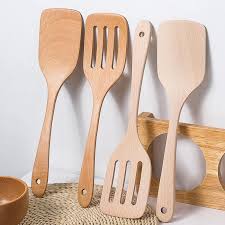 Each of the cutlery is made from a single piece of bamboo, and then they are varnished with organic oil. Bamboo Wooden Kitchen Utensils Cooking Tool Spatula Spoon Turner Shovel Ebay