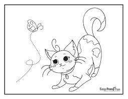 Select one of 1000 printable coloring pages of the category adult. Cat Coloring Pages Easy Peasy And Fun