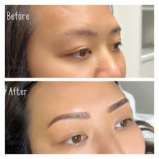 Covering old Microblading. Previous work should be at least 50% gone before  working over it. That way you'll get a better healed result. #ombrébrows  #ombrépowderbrows #powderbrows #pmu #pmuartist #browartist #permanentmakeup  #eyebrowtattoo #bosslady #