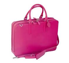 Ladies Business Bag Fuchsia Leather Laptop Bag From Laurige Leather Laptop Bag Designer Leather Bags Leather Business Bag