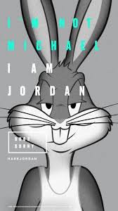 Not Michel Or Joedon I Am Michel Jordan Bunny Wallpaper Jordan Logo Wallpaper Cartoon Wallpaper