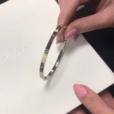 Cartier White Gold Small Model Love Size 18 Bracelet White Gold Bracelet Bracelets For Men Cartier Love Bracelet