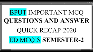 Semester 2 Important Mcq Questions For Entrepreneurship Development Bput This Or That Questions Entrepreneurship Development Mcq