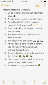 Nature Instagram Captions Instagram Quotes Instagram Quotes Captions Instagram Bio Quotes