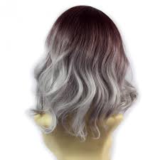 If you want to be more subtle or just enhance your natural hair colors, a brown hair color, auburn hair color, blonde hair color. Wiwigs Wiwigs Lovely Short Wavy Wig Grey Dark Auburn Dip Dye Ombre Hair Uk