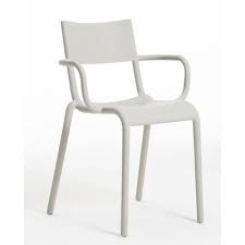 Kartell Generic A Stacking Patio Dining Chair Color Gray Patio Dining Dining Chairs Patio Dining Chairs